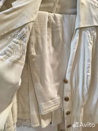 Костюм женский натуральный лен 50- 52