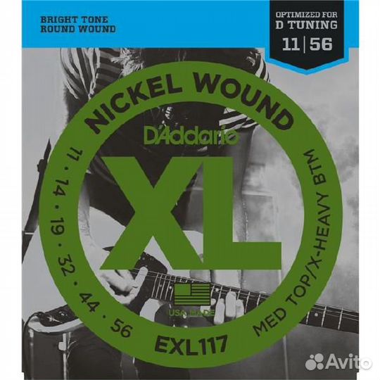 Струны для электрогитары D'Addario EXL117