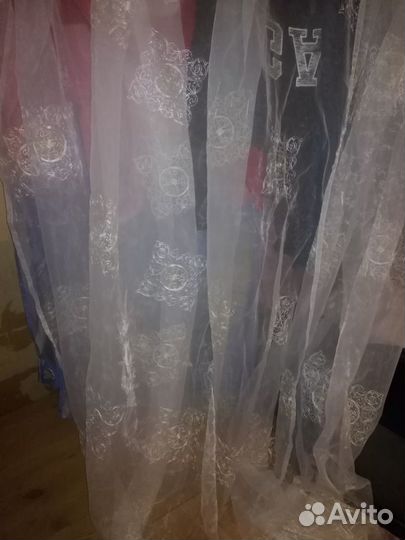 Набор штор на 2 окна тюль и ночные шторы