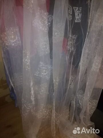 Набор штор на 2 окна тюль и ночные шторы