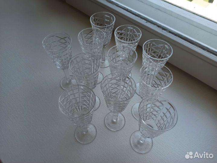 Хрустальные бокалы СССР 5 шт