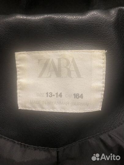 Куртка кожаная Zara для девочки р. 164