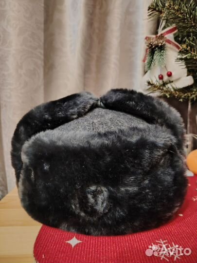 Шапка ушанка мужская военная