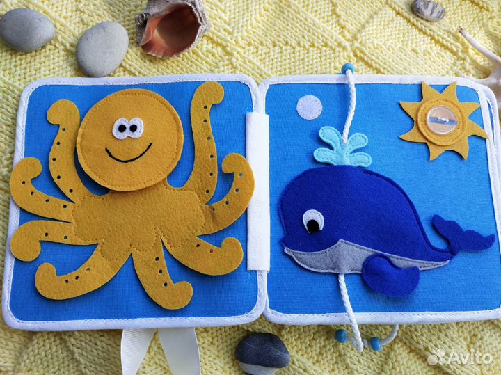 Развивающая книжка из фетра