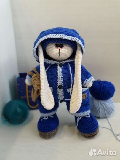 Заяц тильда вязаные игрушки ручной работы