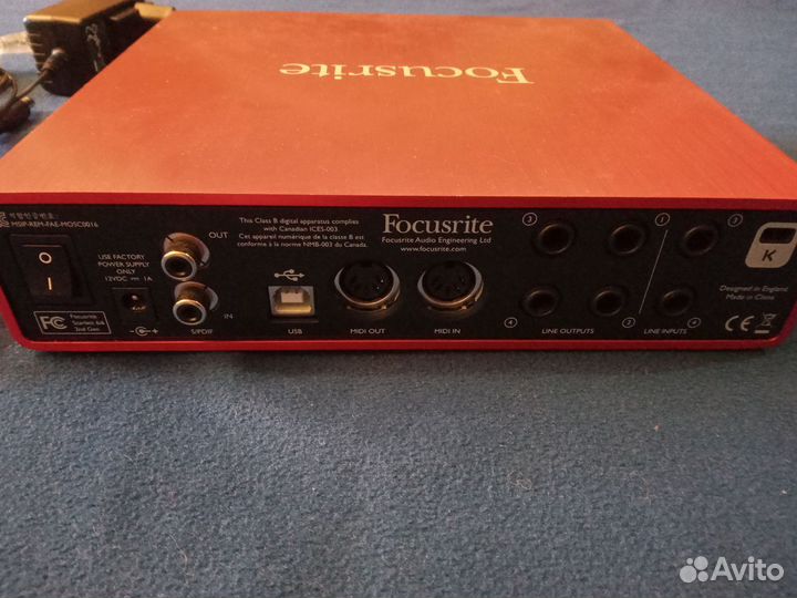 Внешняя звуковая карта focusrite scarlett 6i6