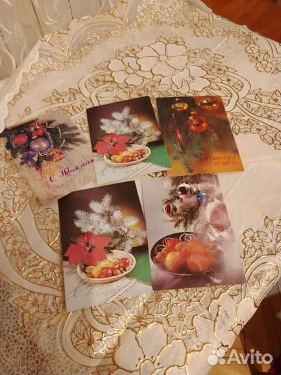 Новогоднии открытки 80-х