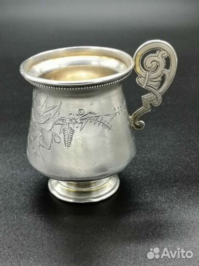 Серебряная чарка 84 проб