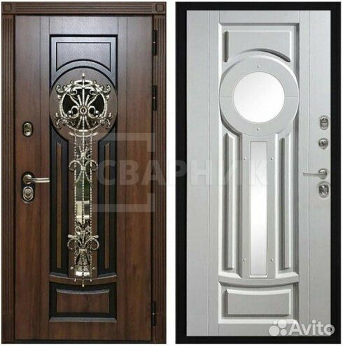 Входная дверь с и элементами ковки на заказ
