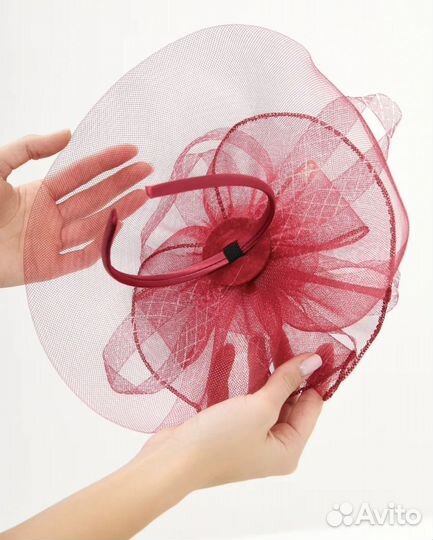 Шляпка вуалетка с ободком