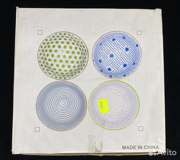 Наборы 4 салатников керамика