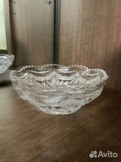 Конфетница хрустальная