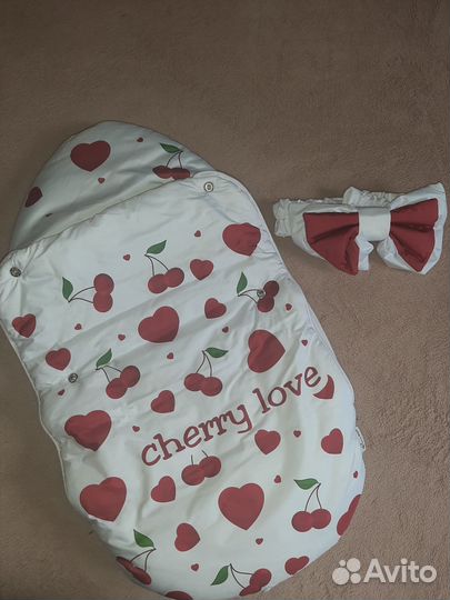 Конверт-трансформер/на выписку, чепчик, пинетки