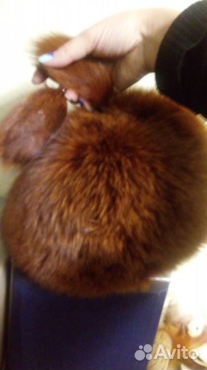 Натуральная шапка из песца)