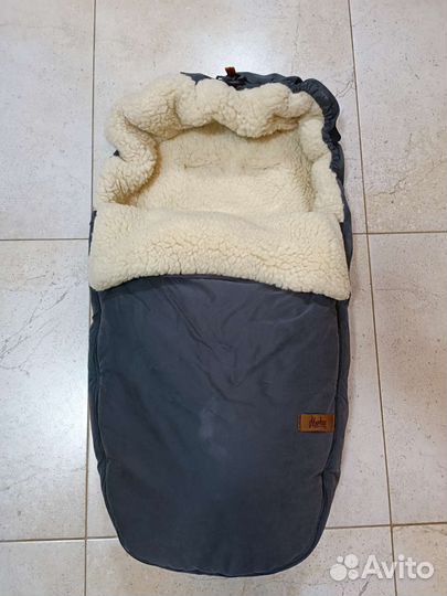 Зимний вкладыш в коляску на овчине