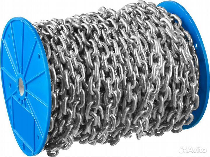 Зубр DIN 766 4 мм, L70м., короткозвенная цепь, Про