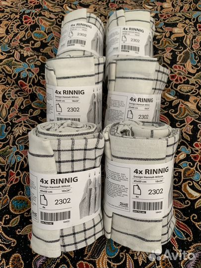 Икеа ринниг полотенце 2 набора (4 шт/набор)