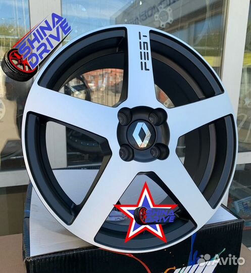 Диски Renault R16 4x100 Black Pol matt