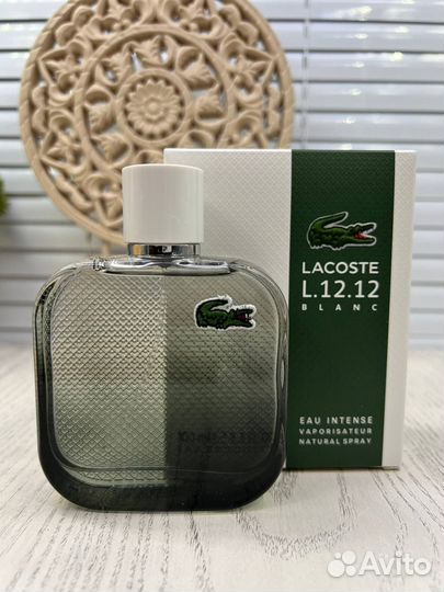 Lacoste L.12.12 Blanc Intense 100мл ОАЭ