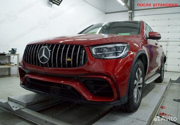 Бампер передний 6.3 AMG Mercedes GLC 253 рестайл