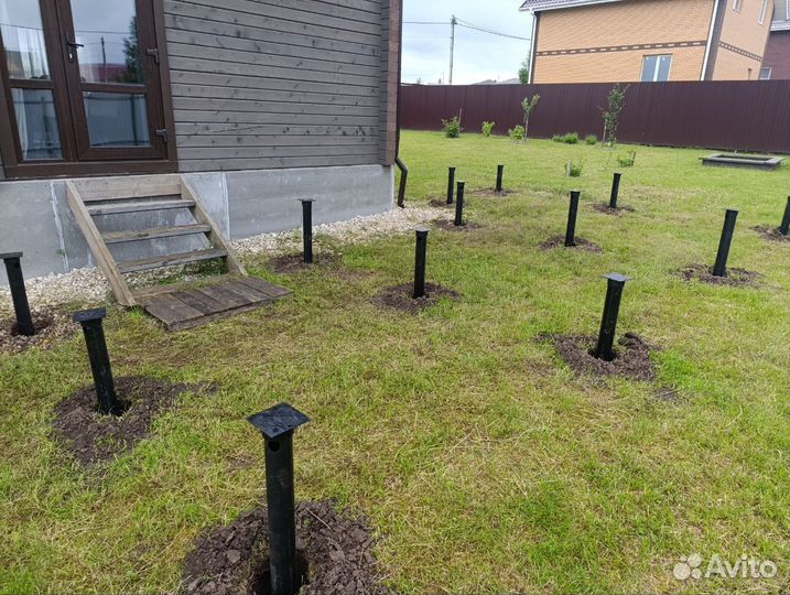 Сваи винтовые от производителя (Монтаж, доставка)