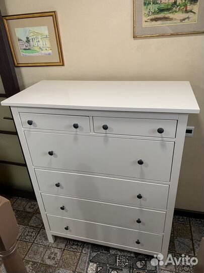 Комод IKEA hemnes хемнес высокий глянцевый