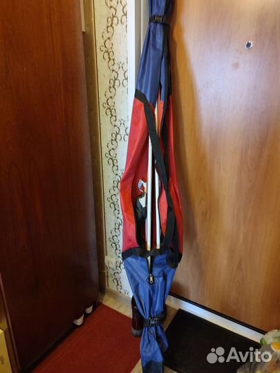 Лыжи с ботинками и палки б\у