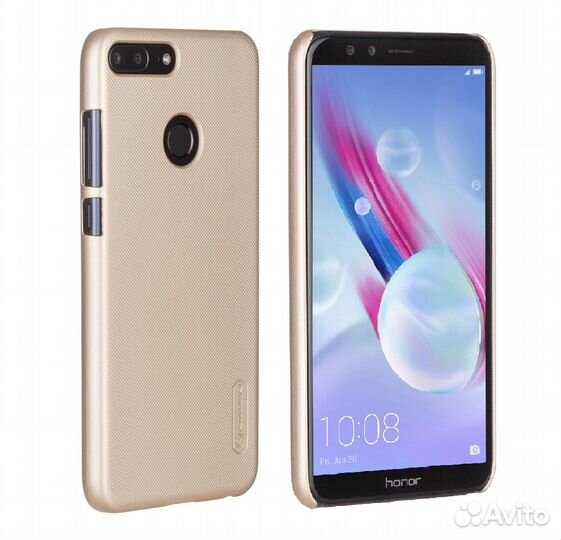 Чехол +Защ.Плёнка Nillkin для Honor 9 Lite (Gold)