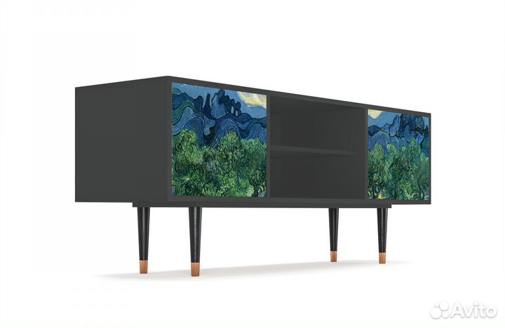 Тв-тумба T2 - Антрацит - The Oil Trees