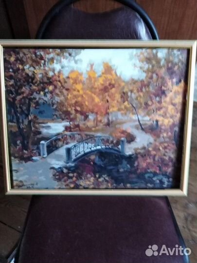 Картина на хосте в раме