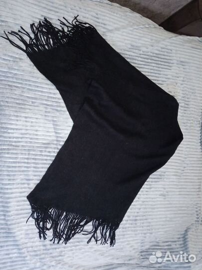 Пончо женское теплое чёрного цвета