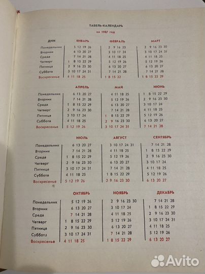 Деловая книга 1987 год. Винтаж