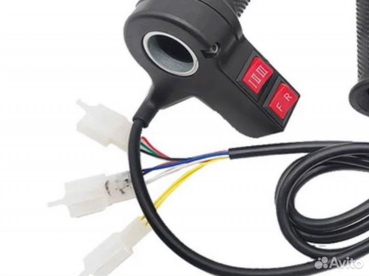 Ручка газа с переключателем и грипсой 24-72v