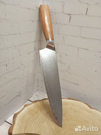Нож сербский кухонный Дамаска оригинал