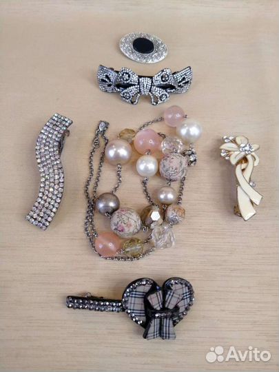 Бижутерия/заколка/брошь/бусы