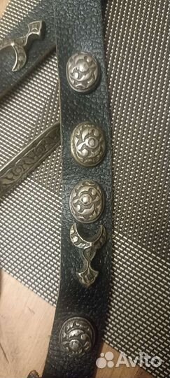 Антикварный казачий пояс серебро 84 проба