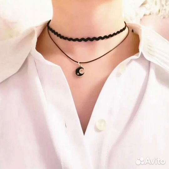 Колье чокер бусы