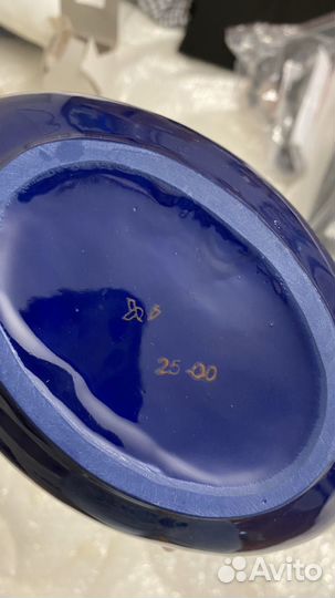 Салатница фарфор синяя