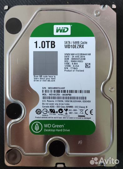 Жесткий диски 1Tb 500Gb