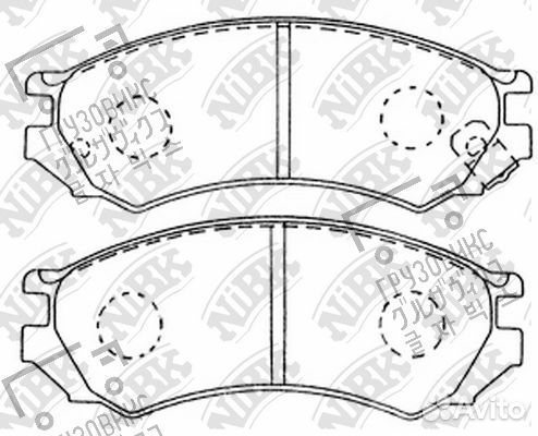 Тормозные колодки дисковые, NiBK (Япония) PN2188