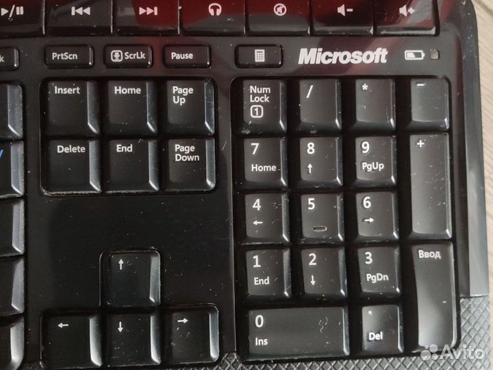 Клавиатура Microsoft wireless 5000 на запчасти