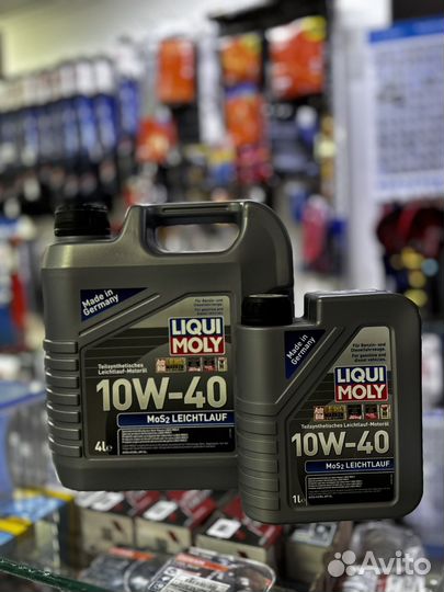Моторное масло MoS2 Leichtlauf 10W-40