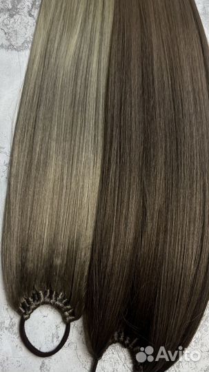 Хвост волосы на резинке, накладной хвост