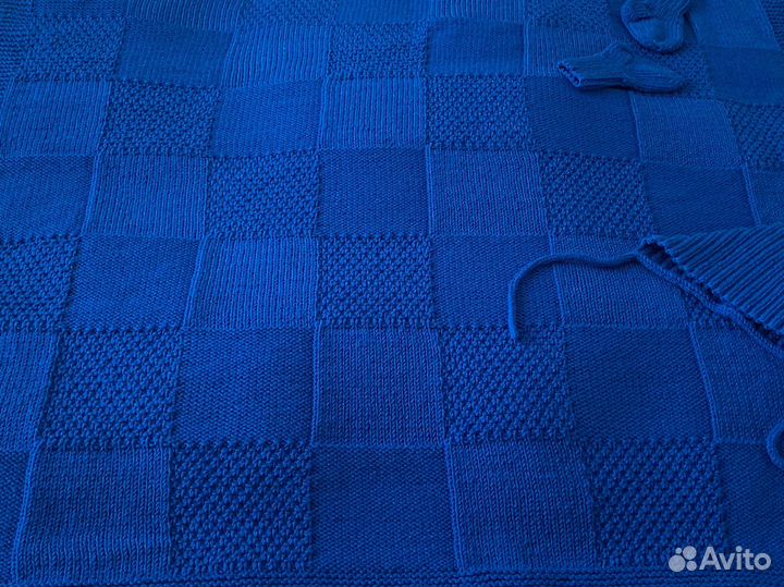 Плед детский вязаный ручная работа