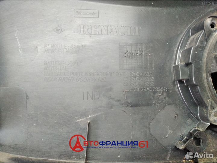 Карта двери, 8200732476 renault sandero, 3031245