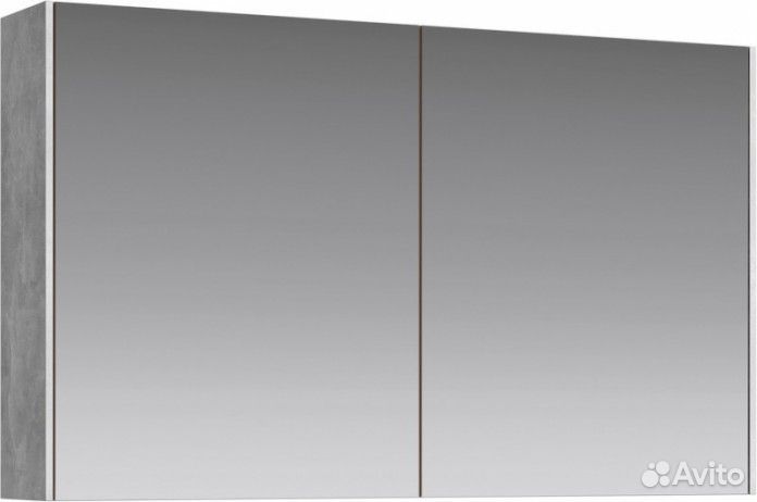 Мебель для ванной Aqwella Mobi 100 бетон светлый фасад белый