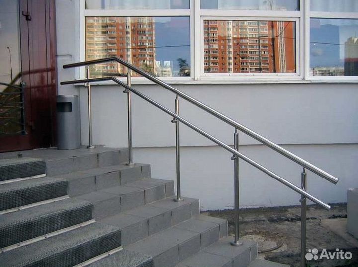 Пeрилa для лестниц / пopучни из нeржавейки