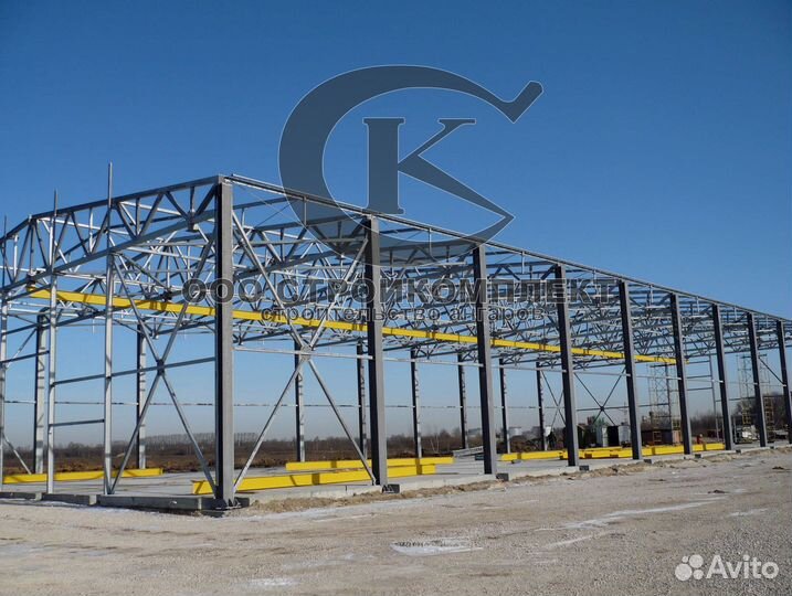 Ангары из сендвич панели xc1065
