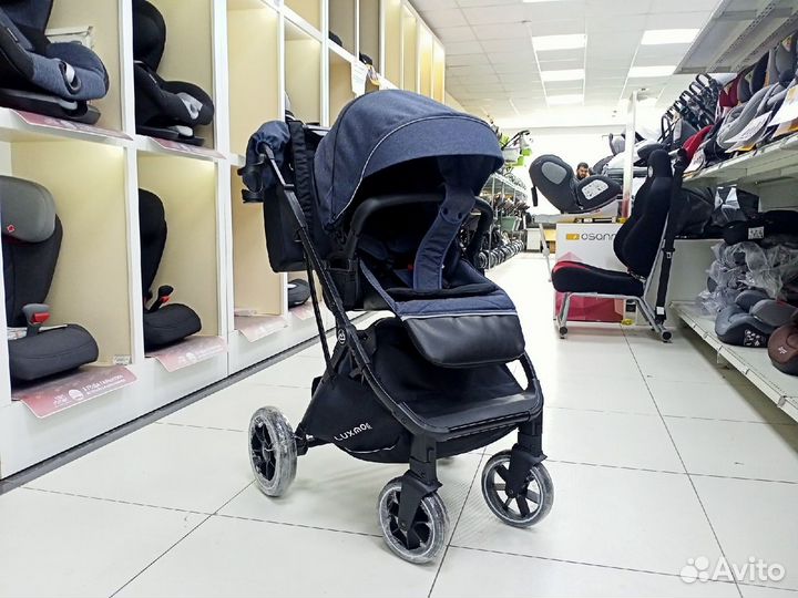 Прогулочная Коляска Luxmom 740 Синий