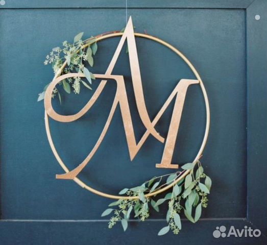 Монограмма на свадьбу (разные размеры)